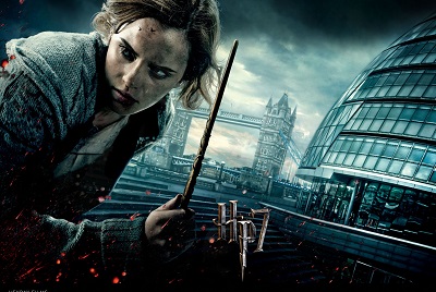 Harry Potter and the deathly hallows hermione - תמונה על קנבס,מוכנה לתליה.Harry Potter and the deathly hallows hermione
